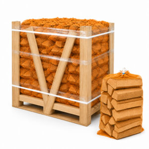 Haardhout ovengedroogd Beuken in netzakken (25 stuks)